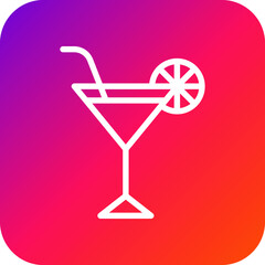 Martini Vector Icon Design Illustration