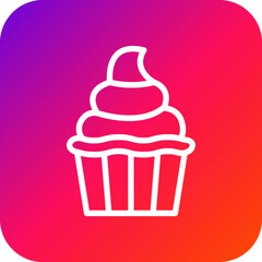 Cream Vector Icon Design Illustration