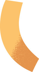 Modern Abstract Yellow Arc Decorative Element