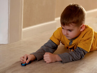 boy playing with toy