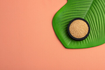 Organic amaranth seeds - Amaranthus. Healthy food