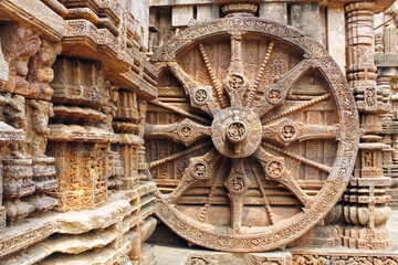 Wheel of Time. Konark Sun Temple. India 