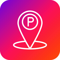 Parking Vector Icon Design Illustration