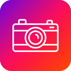Camera Vector Icon Design Illustration