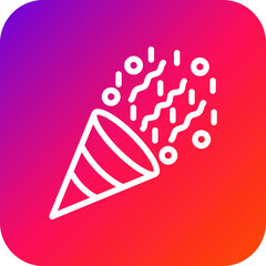 Confetti Vector Icon Design Illustration