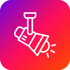 Spot Light Vector Icon Design Illustration