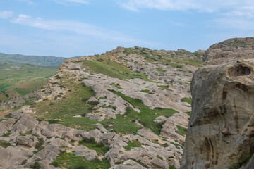 mountain town in Uplistsikhe in Georgia