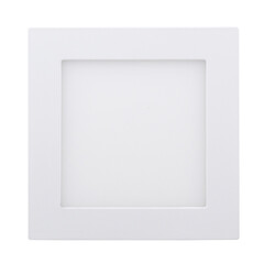 powerful round recessed LED lantern for mounting on the ceiling without a logo on a white isolated...