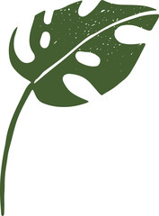 Modern Abstract Monstera Leaf Decorative Element © Good Studio