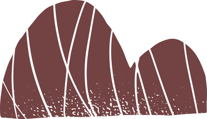 Trendy Abstract Doodle Shape Decorative Element