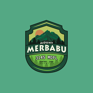Mountain logo. The mountain originating from Indonesia is named Mount Merbabu (Central Java) with a height of 3,145 meters.