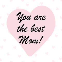 Happy mothers day with heart