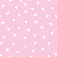 Seamless pattern with hearts