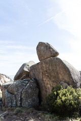 natural park formed by granite rocks called La Pedriza in the Sierra de Guadarrama, Madrid