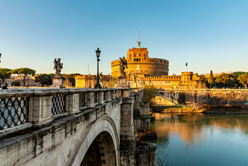 panorama eternal city of Rome in Italy