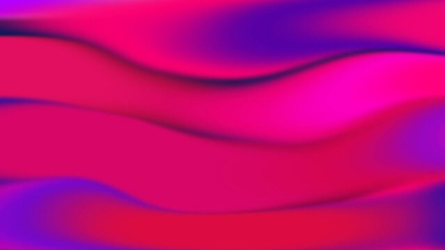 Fondo en video Motion Graphics de olas suaves con gradiente colores rojos, rosas y purpuras
