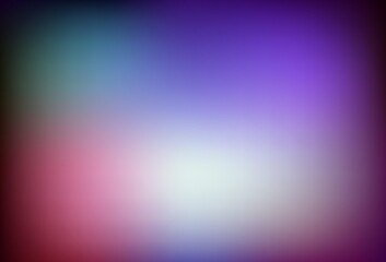 Dark pink, green vector blurred pattern.