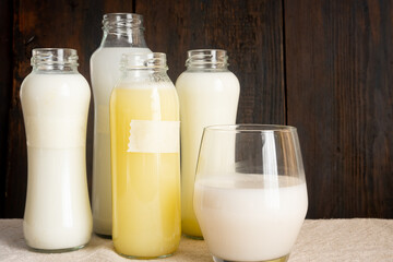Vegetable milk, rice, potato, sesame, almond and chickpea milk