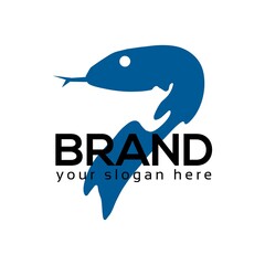 Abstract snake logo vector. Flat design. Vector Illustration on white background.