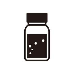 medicine bottle icon vector illustration sign	