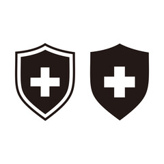 Fototapeta premium Protection of immunity icon. Shield immune system concept