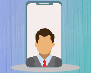 2d illustration business leadership concept
