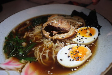 traditional ramen soup