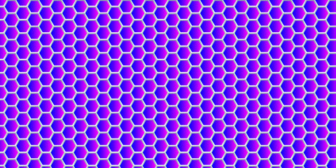 Modern abstract hexagon background blue and purple