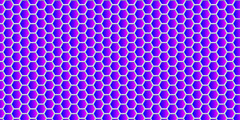 Modern abstract hexagon background blue and purple