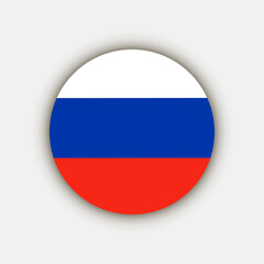 Country Russia. Russia flag. Vector illustration.