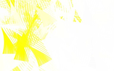 Obraz premium Light Yellow vector texture with abstract forms.