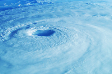 Fototapeta na wymiar Hurricane from space. Elements of this image furnished by NASA
