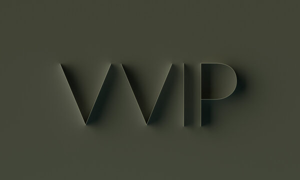 3D render luxury text, emboss effect