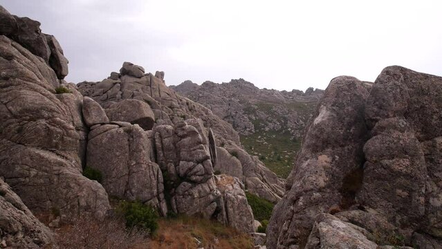 granite formation in the Mount Limbara, massif in northeastern Sardinia, on the border between Gallura and Logudoro. Tempio Pausania, Sassari, Italy, Europe