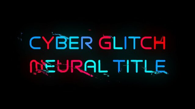 Cyber Glitch Neural Title
