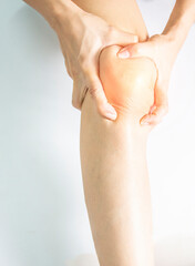 Fototapeta premium Muscles that are injured in the legs and knees