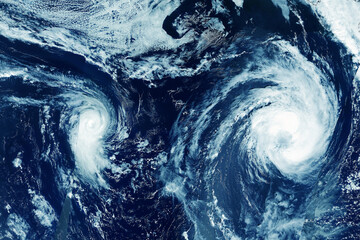 Hurricane from space. Elements of this image furnished by NASA