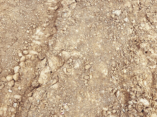 land at the construction site. sand with large stones made of hard materials for the construction of houses, buildings, digging ditches and channels for laying communications