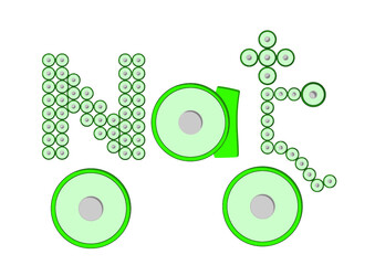 Natrium ion Grafik als Elektro-Lieferwagen aus Akkus mit Fahrer
