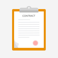 Contract. Contract template for web landing page, banner, presentation, social media. Analyzing personnel data. Recruitment, concept of Human Resources