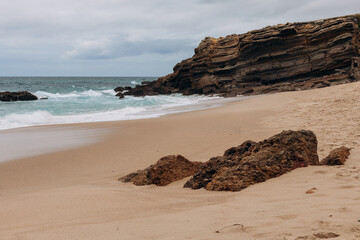 Fototapeta na wymiar view over Atlantic ocean coast, Cabo da Roca, Portugal