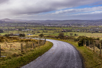The International Appalachian Trail, North Sperrin Way section/Ulster Way, Dungiven to Castlerock hiking trail. County Londonderry, Causeway coast and Glens, Northern Ireland