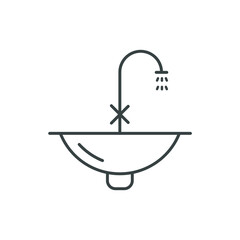 sink  icons  symbol vector elements for infographic web