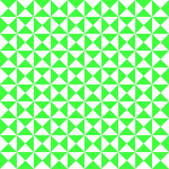 Abstract pattern in a monochrome scheme. White and green triangle pattern. Monotone triangles in square shape. Green and white art concept background.