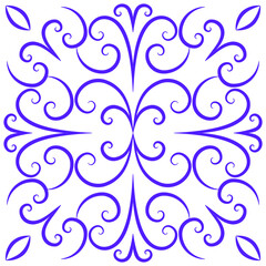 Floral pattern linear monogram background