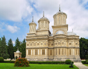 The Cathedral of Curtea de Arges, Romania church