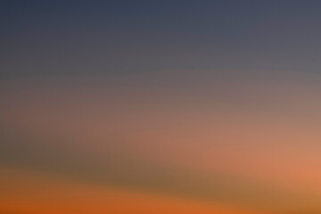 Sky texture gradient from blue to sunset orange For illustration or digital art