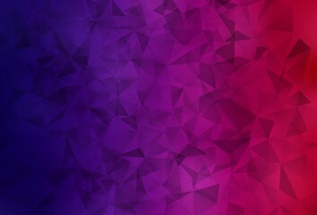 Dark Purple, Pink vector polygonal template.