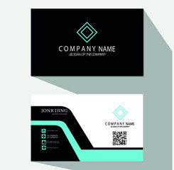 MORDEN AND UNIQUE NEW BUSINESS CARD TEMPLATE WITH WHITE AND SKY BLUE COLOR