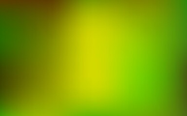 Light green, yellow vector gradient blur template.
